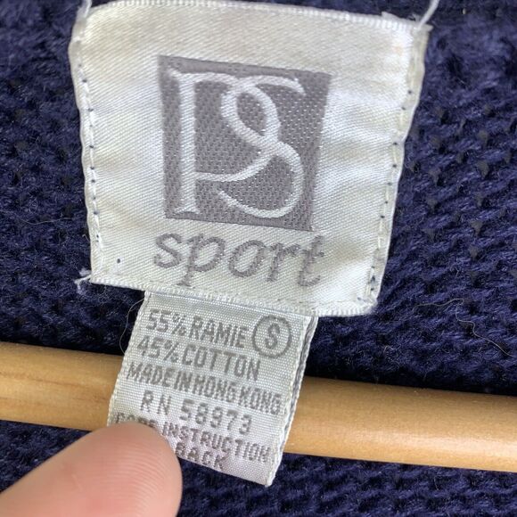 Vintage 90s Grandma Sweater Cardigan Women's sz S Small Knit Retro Cottagecore - Picture 8 of 16